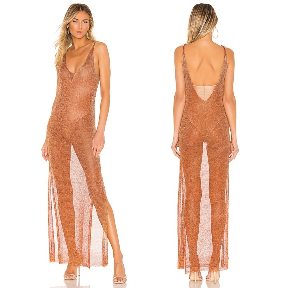 Superdown | NWT Nia Maxi Dress in Copper